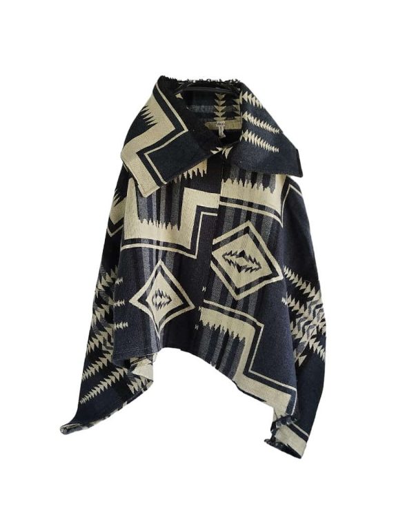 poncho de alpaca ecuatoriano