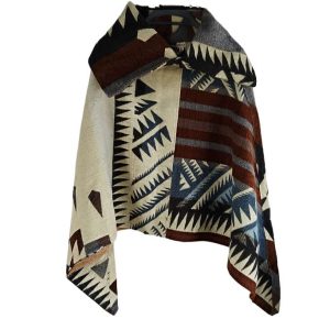 poncho de alpaca ecuatoriano