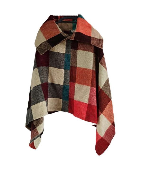 poncho de alpaca ecuatoriano