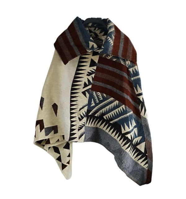 poncho de alpaca ecuatoriano